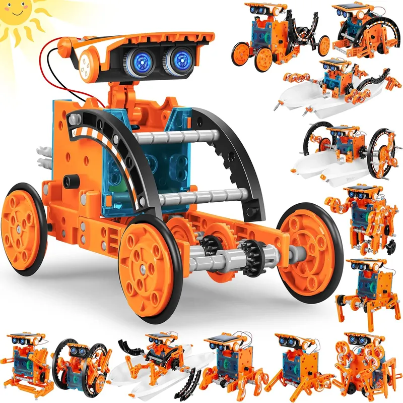 Bottleboom STEM 13-in-1 Education Solar Robot Toys for Age 8-12