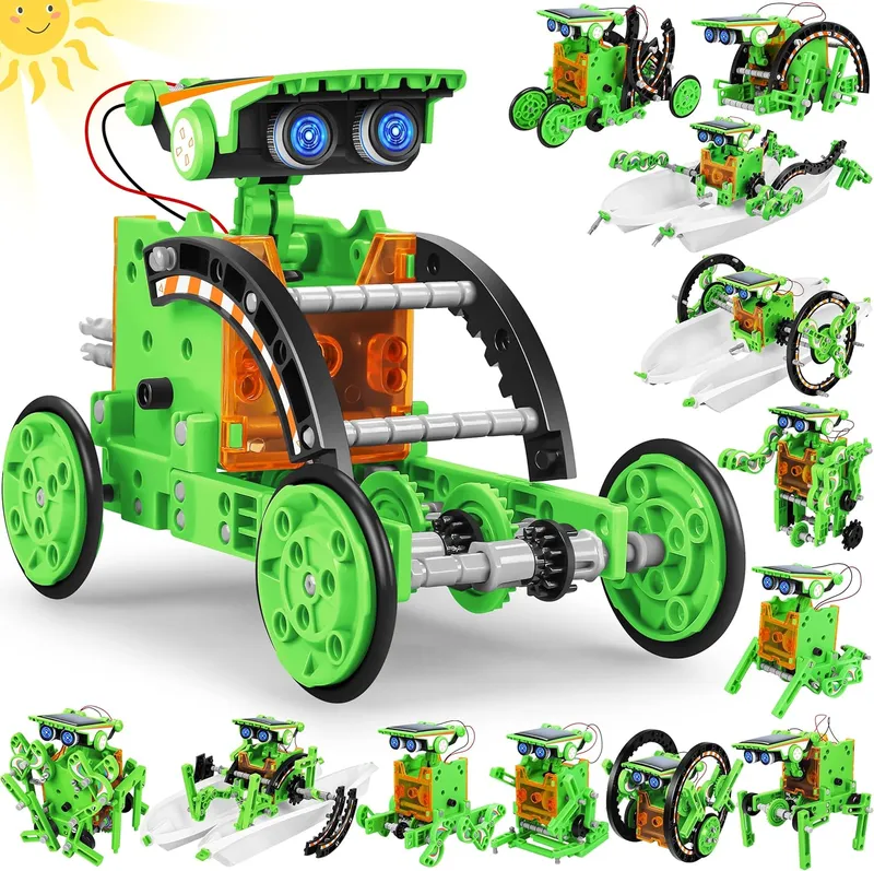 BottleboomSTEM 13-in-1 Education Solar Power Robots Toys for Boys Age 8-12